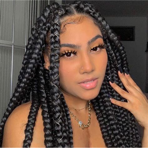 10 box braids hairstyles|15 Large Box Braid Ideas That Will Convince You to Go Big